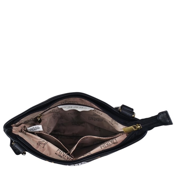 NWOT Anuschka Butterfly Dusk Crossbody Bag Purse Hand Painted Art NEW w/o tag - Picture 4 of 8